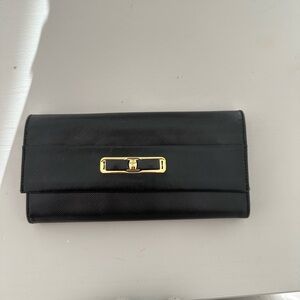 Ferragamo Black Clutch Wallet